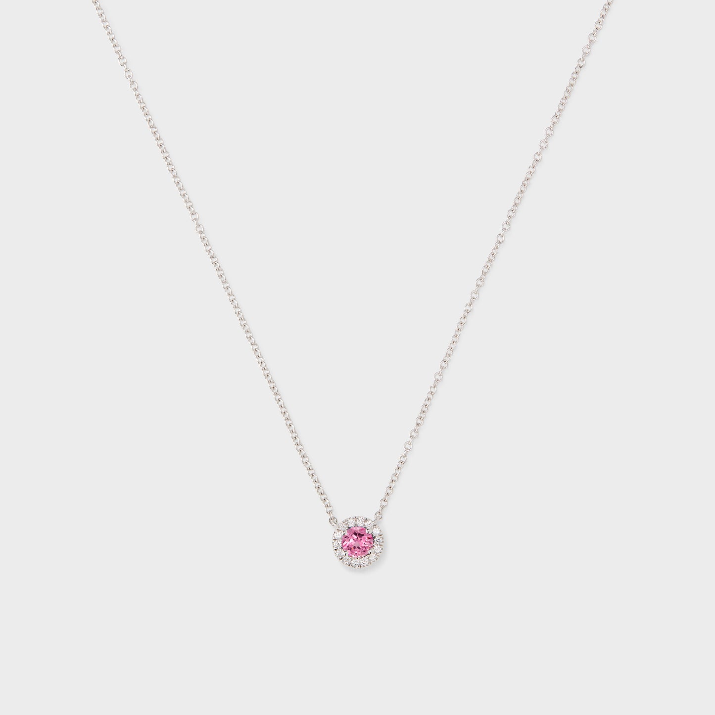 Gemstone Halo Pendant