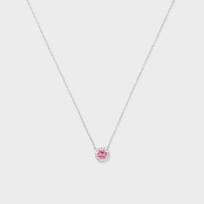 Gemstone Halo Pendant