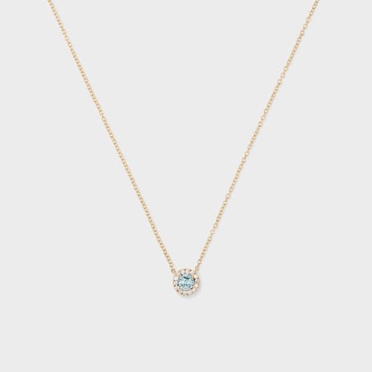 Gemstone Halo Pendant