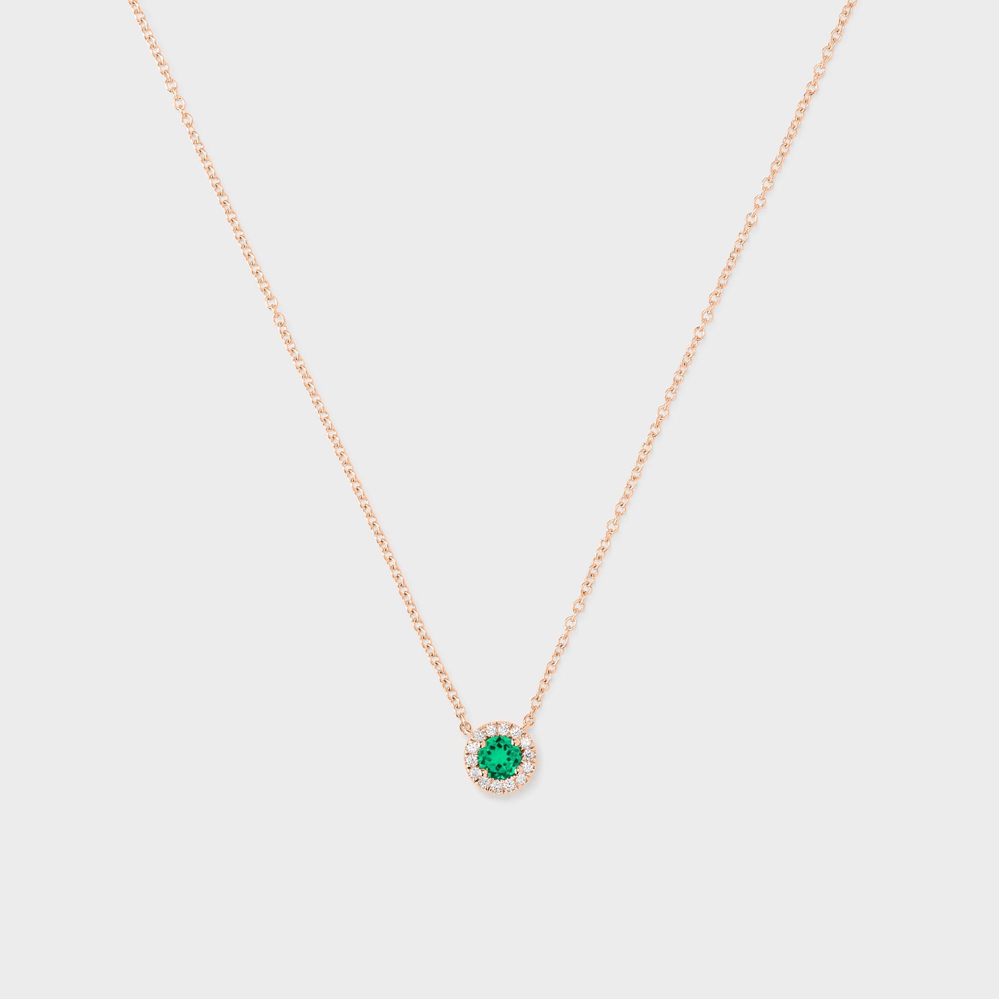 Gemstone Halo Pendant
