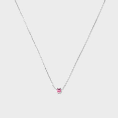 Gemstone Petite Bezel Pendant