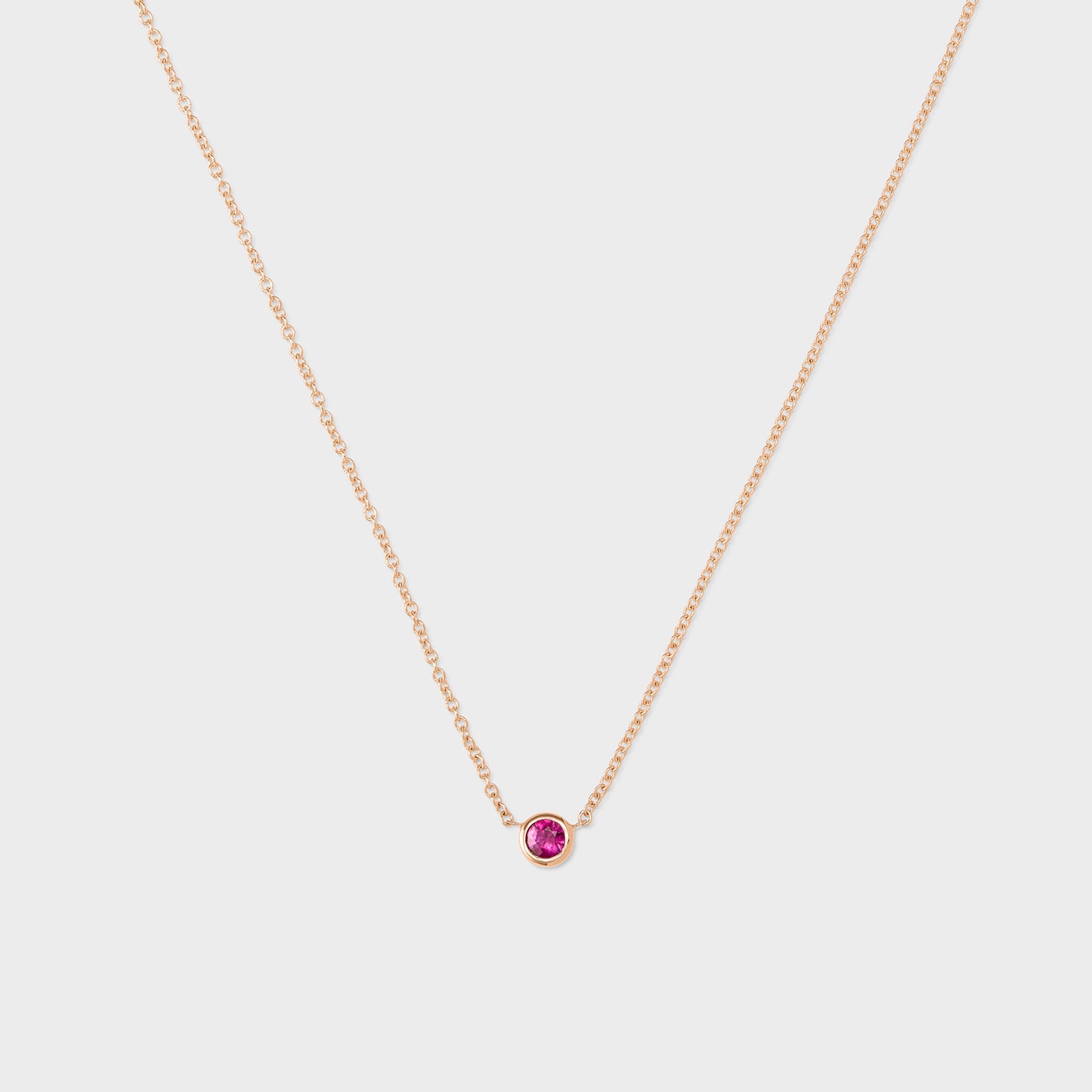 Gemstone Petite Bezel Pendant