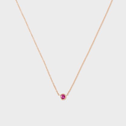 Gemstone Petite Bezel Pendant