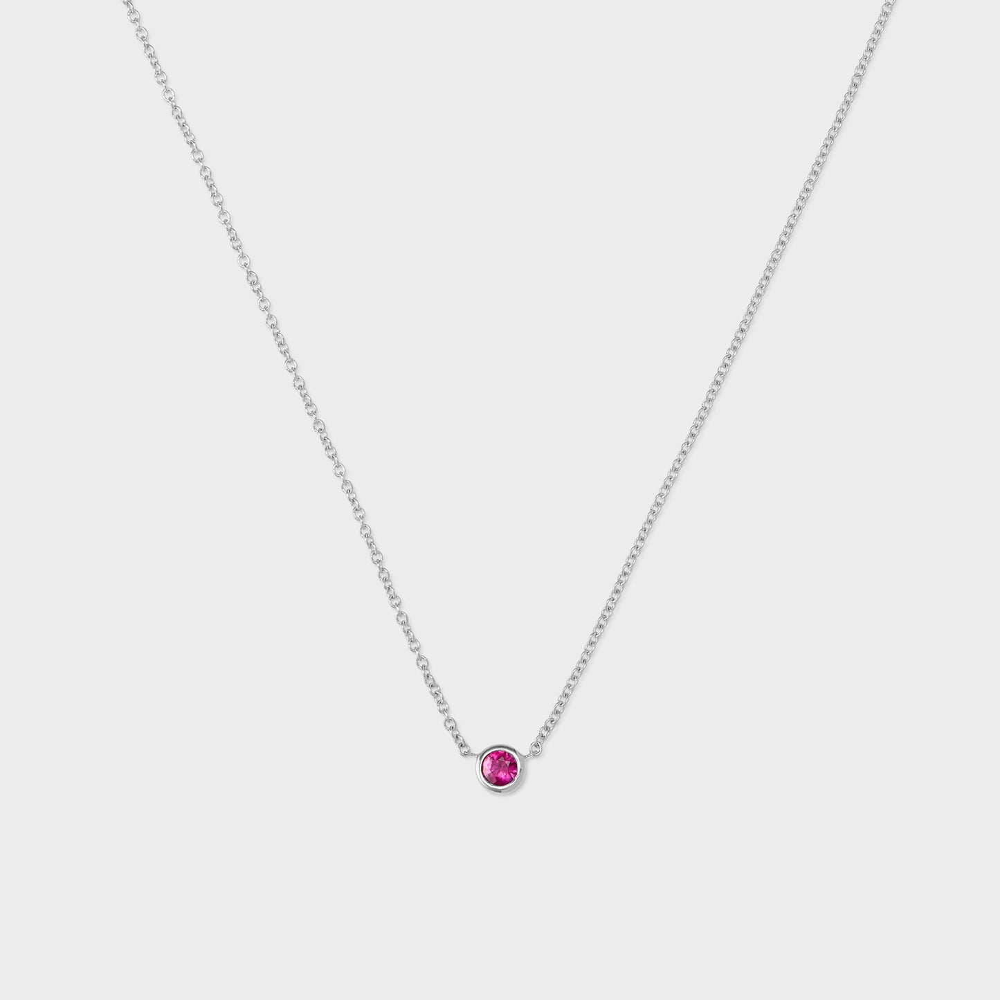 Gemstone Petite Bezel Pendant