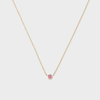 Gemstone Petite Bezel Pendant