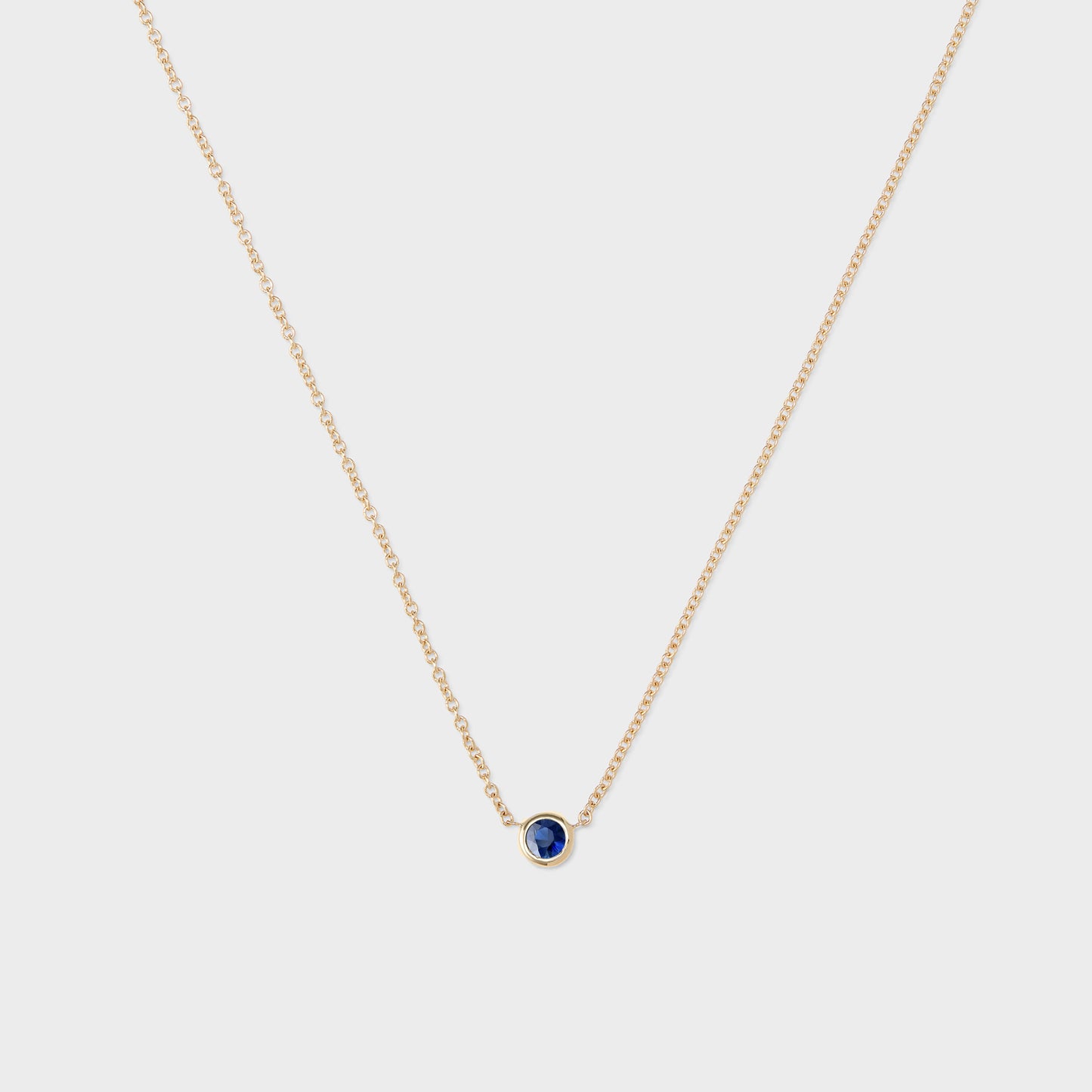 Gemstone Petite Bezel Pendant