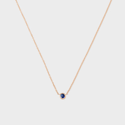 Gemstone Petite Bezel Pendant