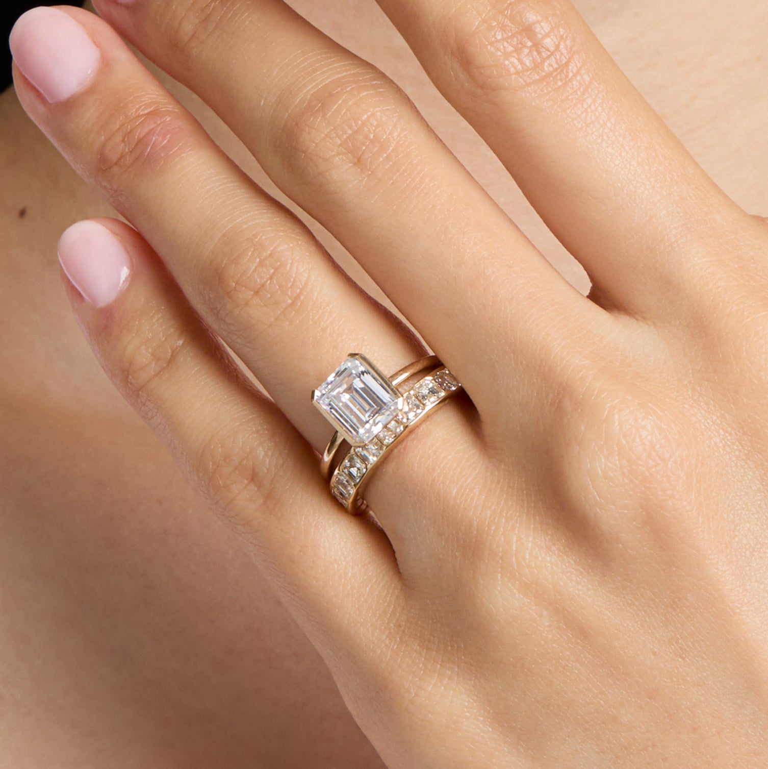 14k Yellow Gold Half Bezel Diamond Solitaire Engagement Ring #1480 -  Seattle Bellevue | Joseph Jewelry