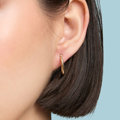 Oval Gold Hoops