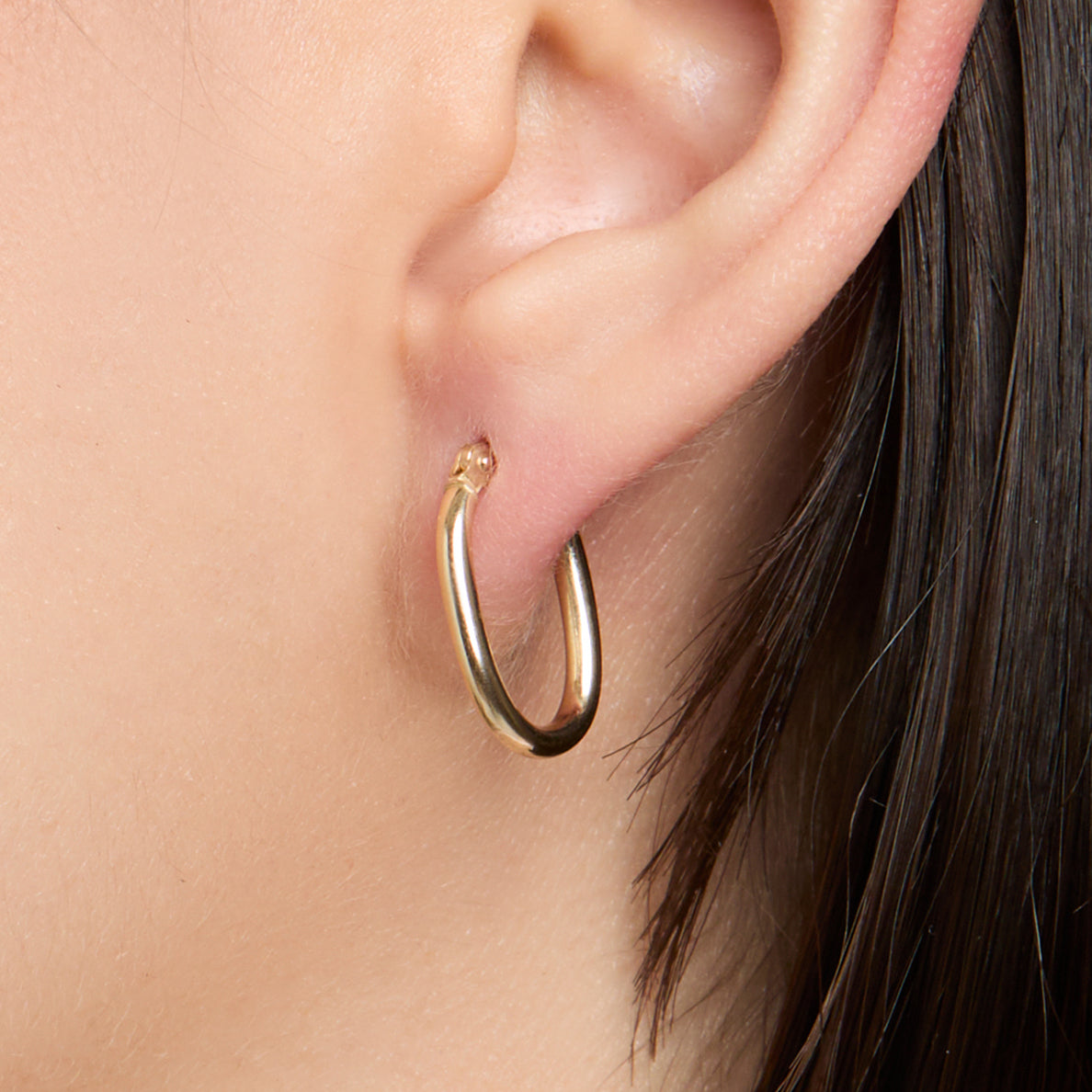 Oval Gold Hoops