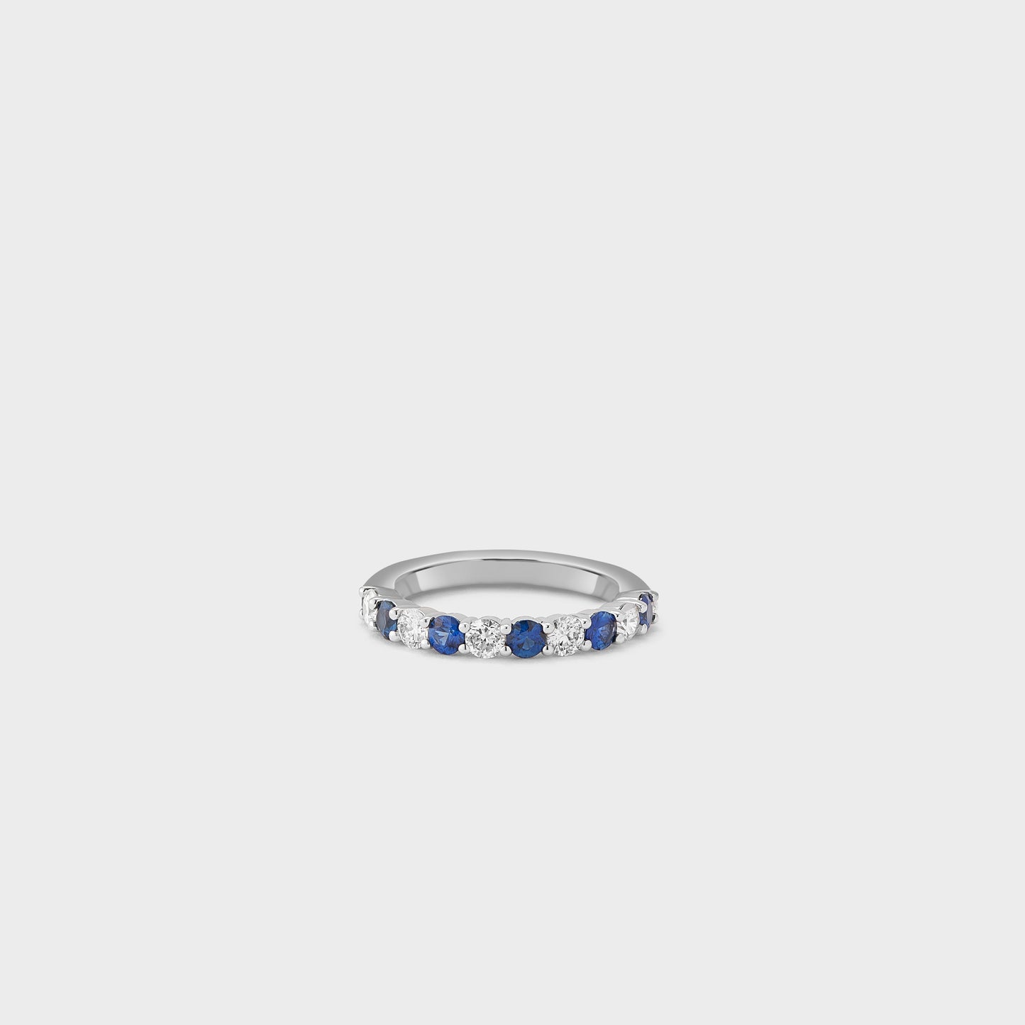 Sapphire Gemstone & Diamond Band