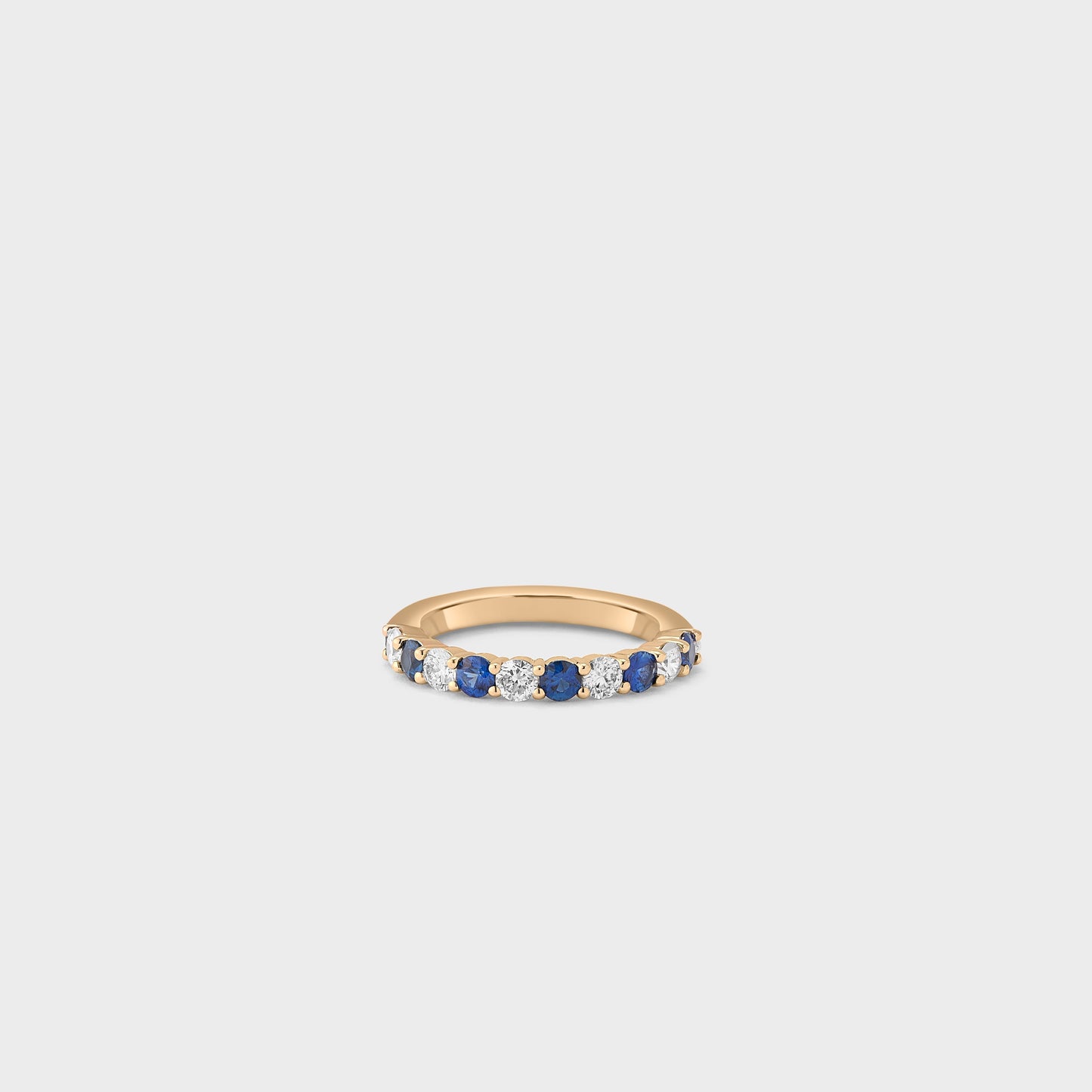 Sapphire Gemstone & Diamond Band