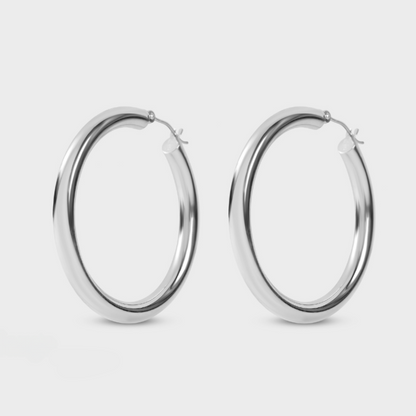 Thick Gold Hoops