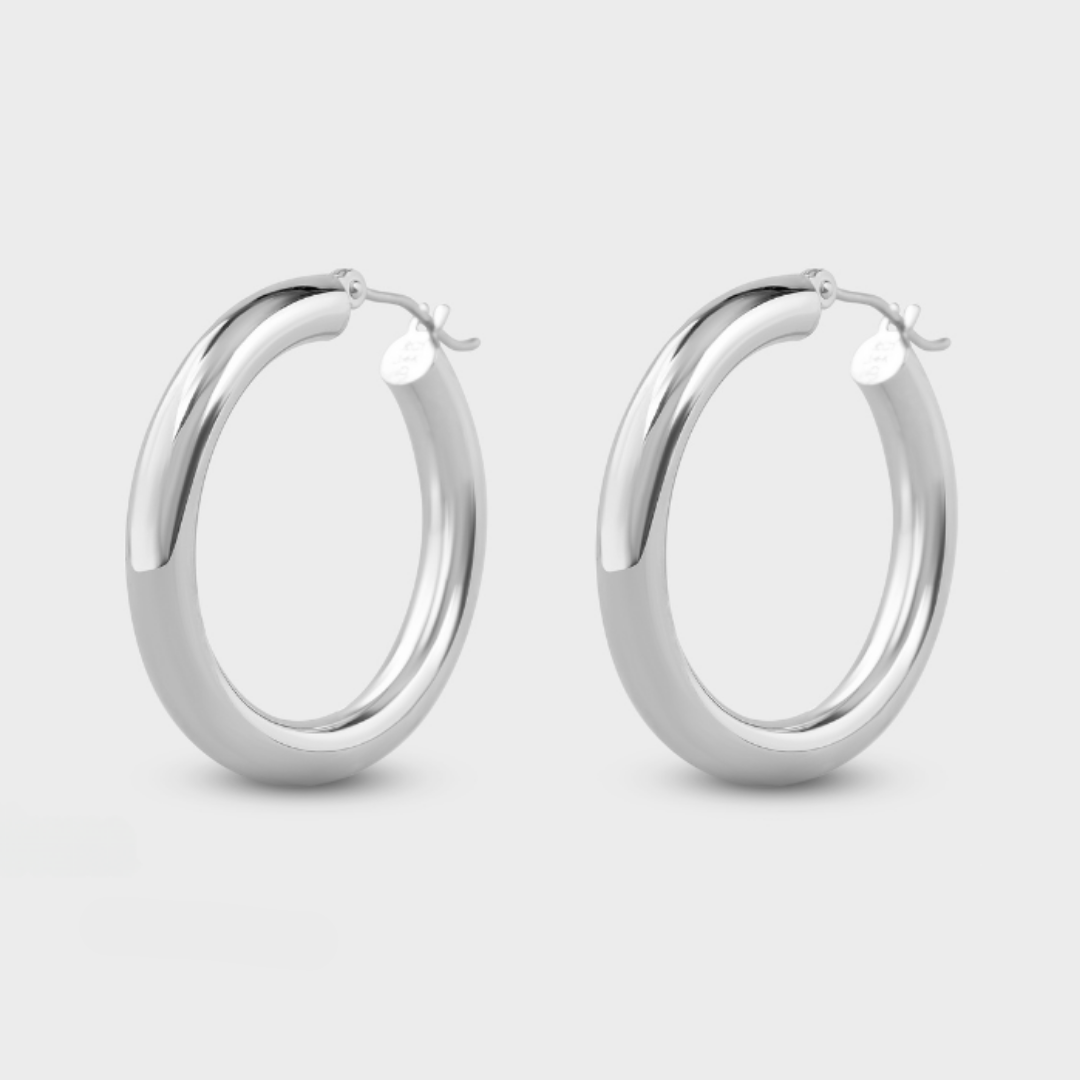 Thick Gold Hoops