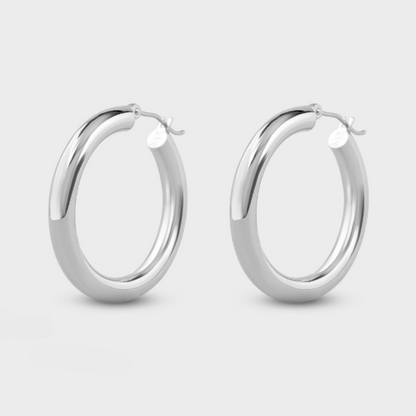 Thick Gold Hoops