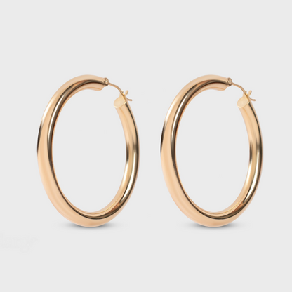Thick Gold Hoops