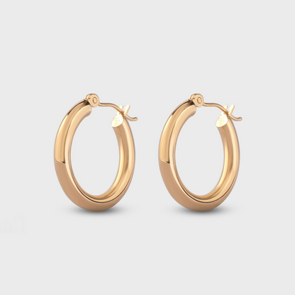 Thick Gold Hoops