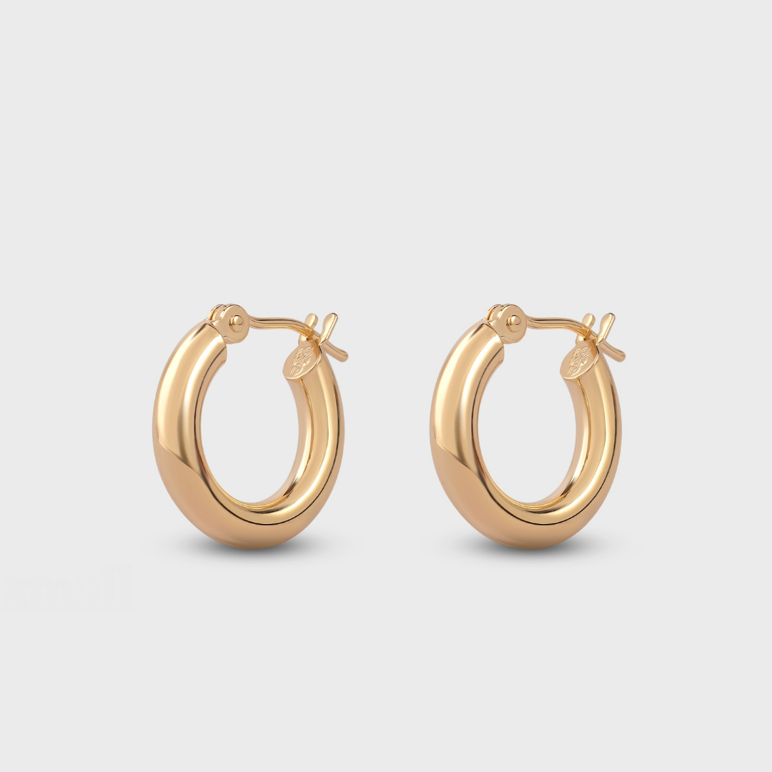 Thick Gold Hoops
