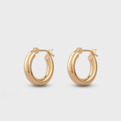 Thick Gold Hoops
