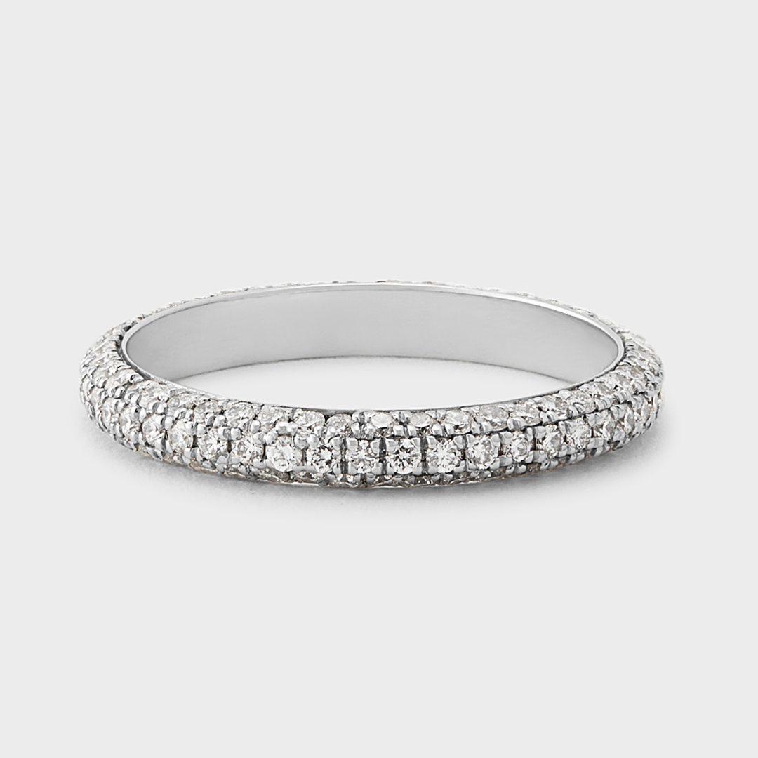 Triple Row Pave Band