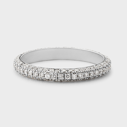 Triple Row Pave Band