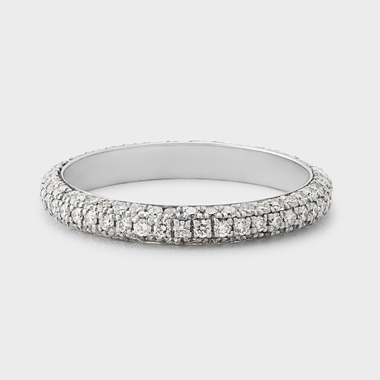 Triple Row Pave Band
