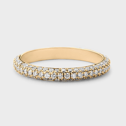 Triple Row Pave Band