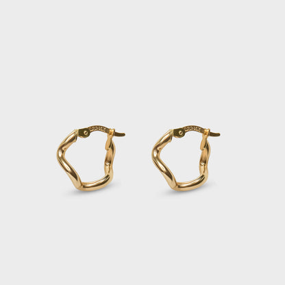 Wavy Gold Hoops