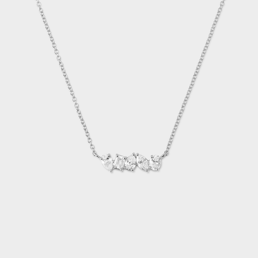Mixed Fancy Shaped Diamond Necklace