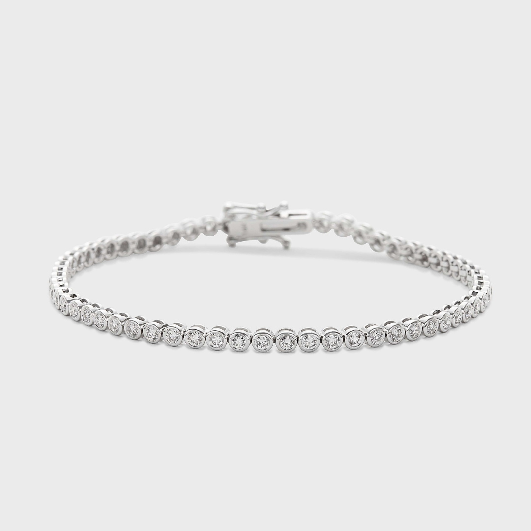Bezel Set Tennis Bracelet