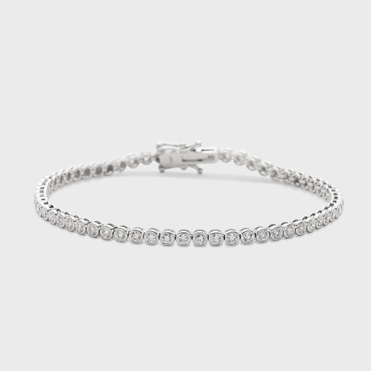Bezel Set Tennis Bracelet