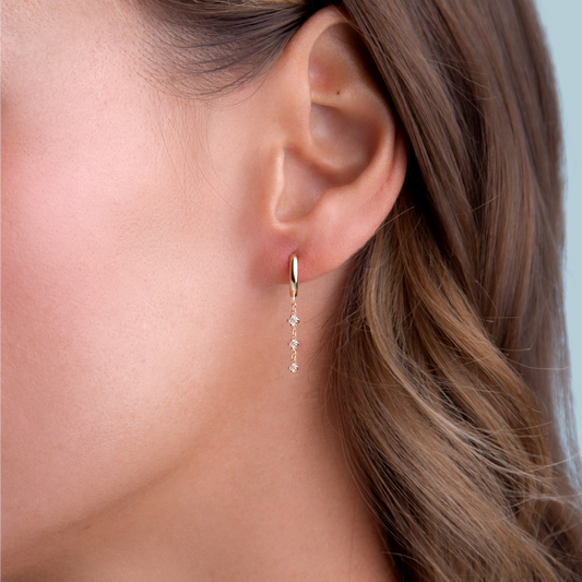 Wanderlust Charm Hoops