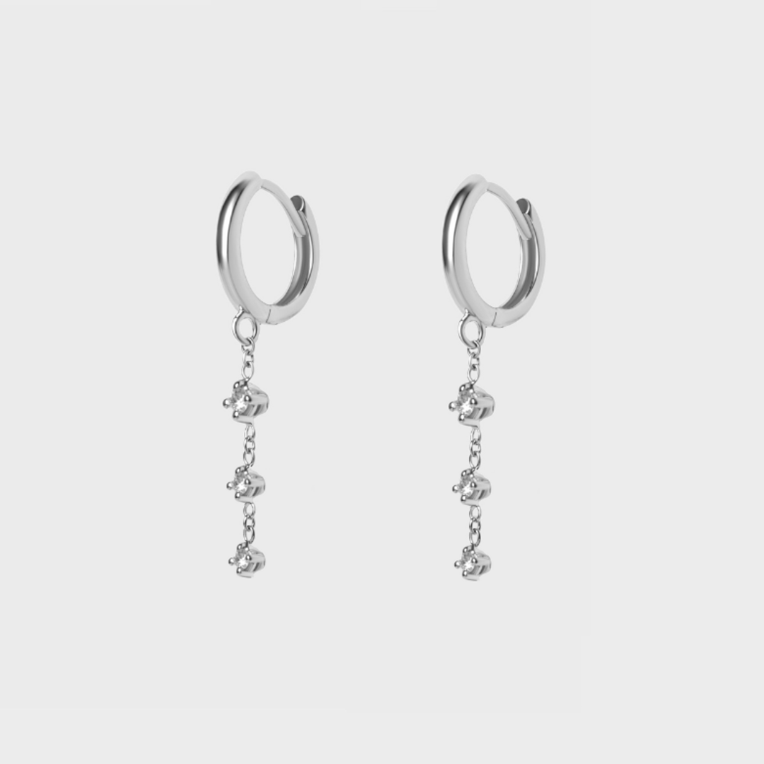 Wanderlust Charm Hoops