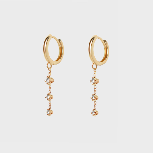 Wanderlust Charm Hoops