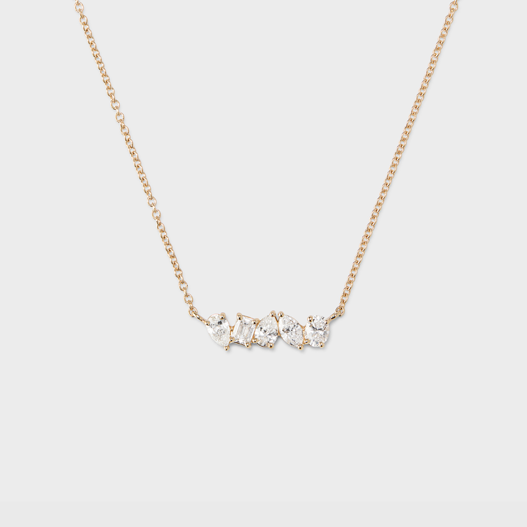 Mixed Fancy Shaped Diamond Necklace