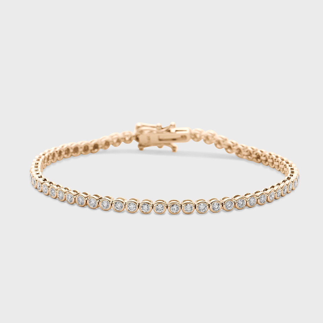 Bezel Set Tennis Bracelet