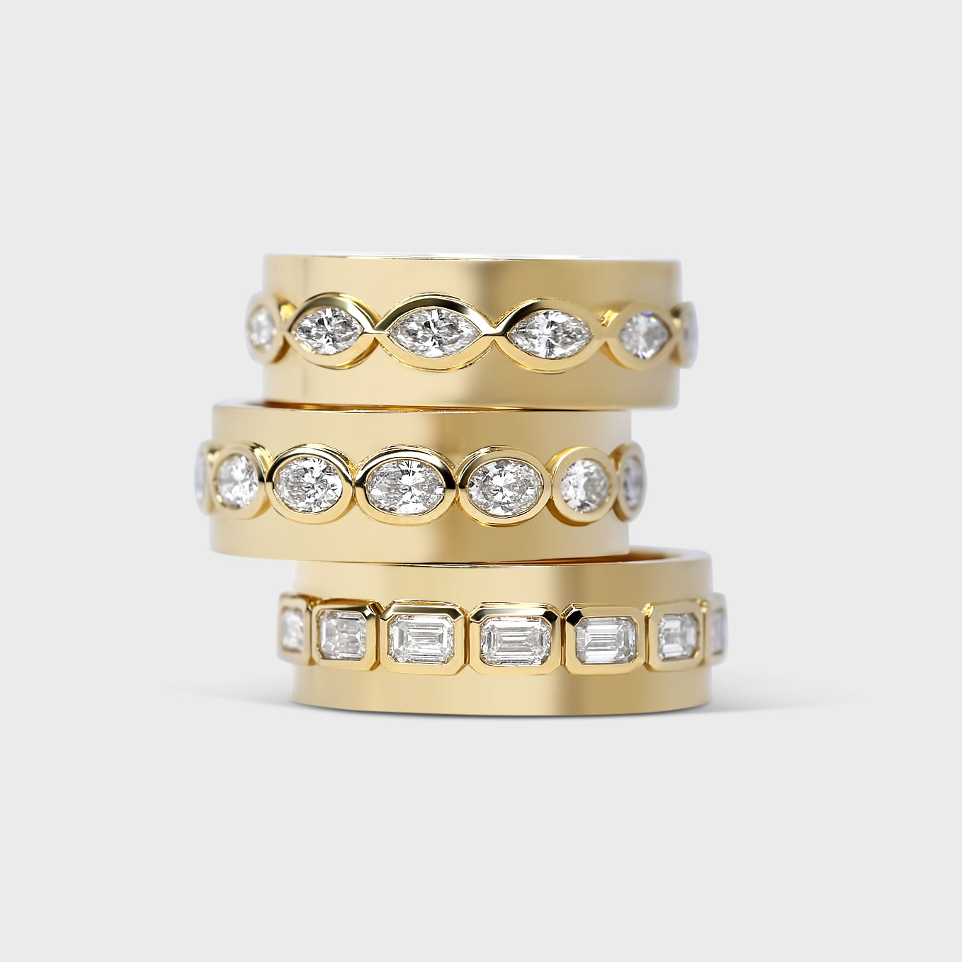 Isle Emerald Cut Diamond Band