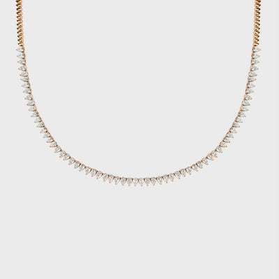 Pear Shape Tennis Necklace