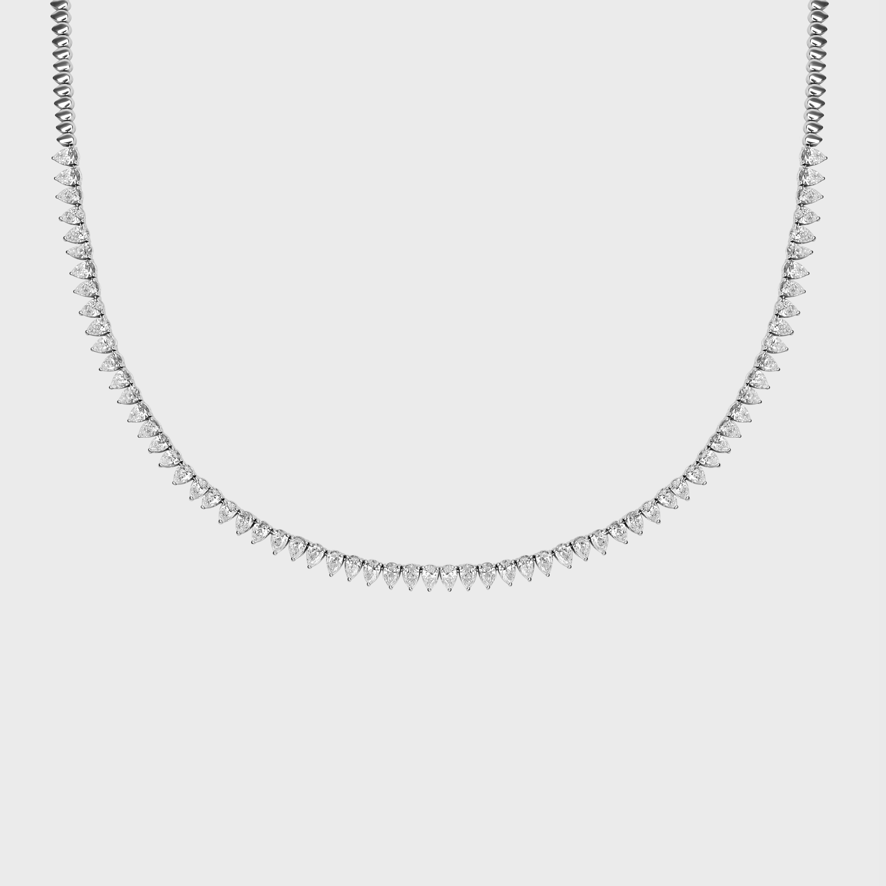 Clear cut store tennis necklace