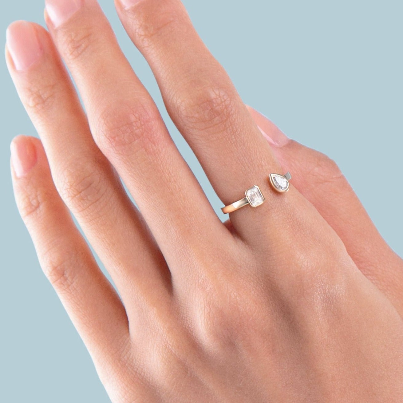 Blake Bezel Set Toi et Moi