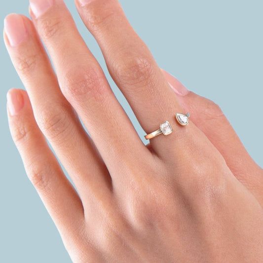 Blake Bezel Set Toi et Moi