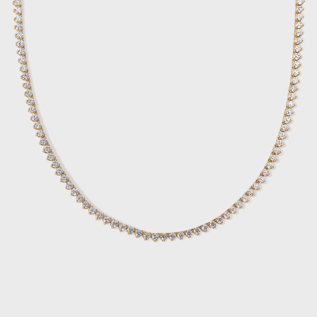 Defined Diamond Tennis Necklace