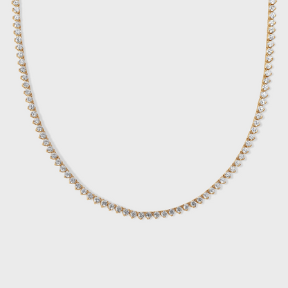Defined Diamond Tennis Necklace