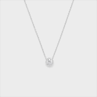 Diamond Halo Pendant
