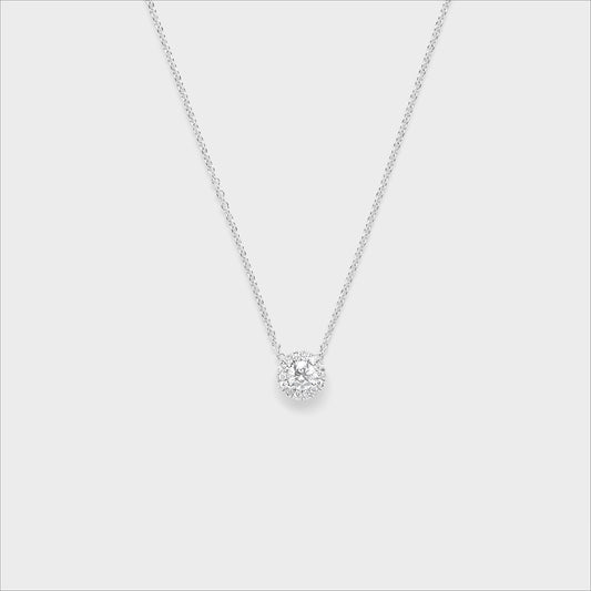 Diamond Halo Pendant