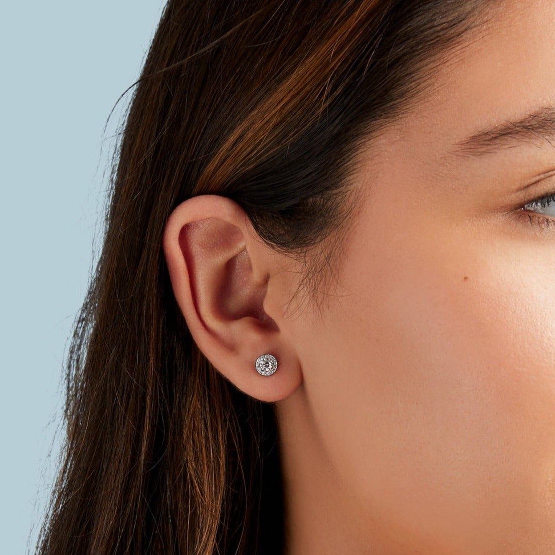 Diamond Halo Studs