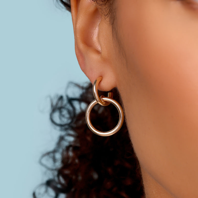 Circle Drop Earrings