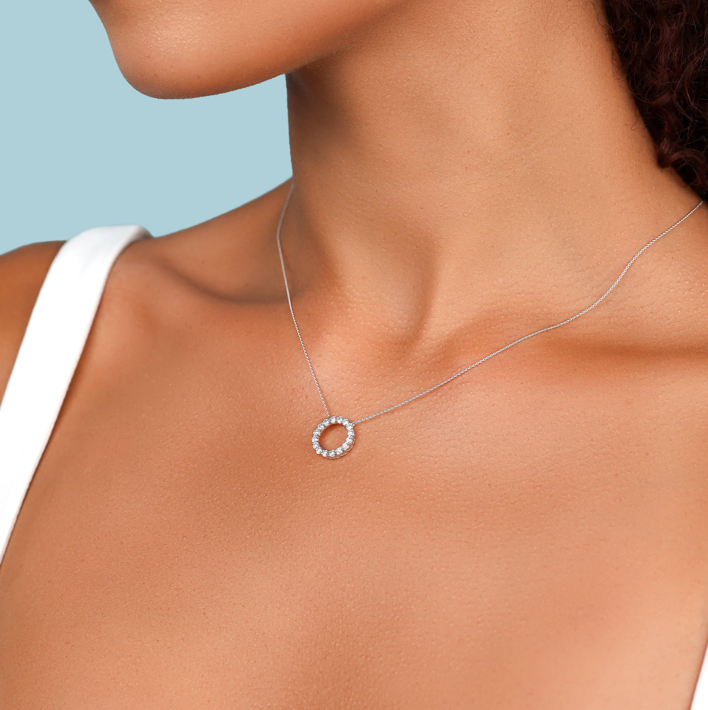 Diamond Circle Pendant