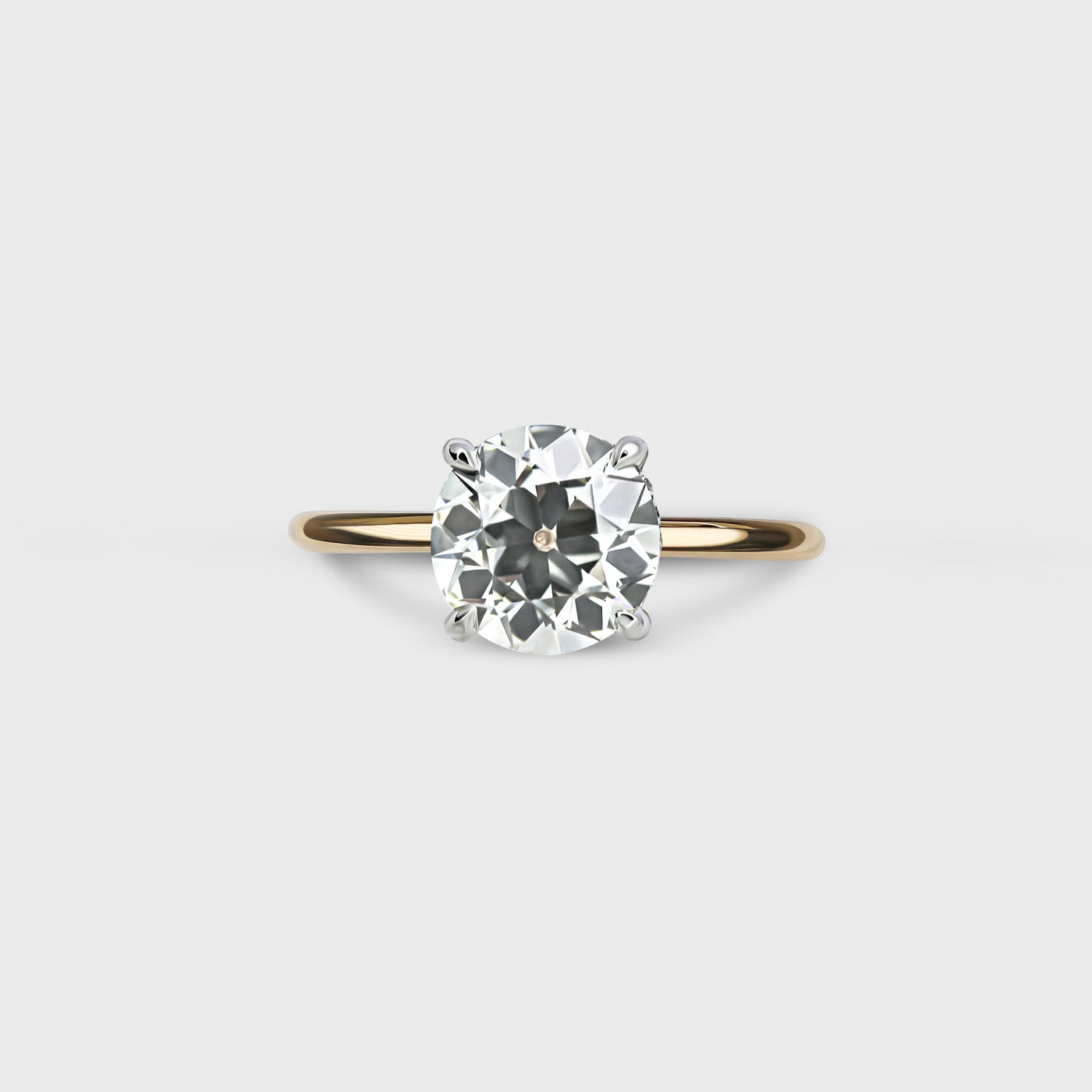 2.14ct Old European Engagement Ring