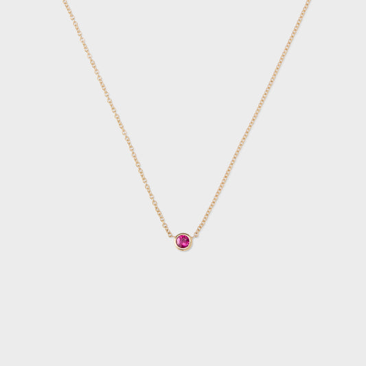 Gemstone Petite Bezel Pendant